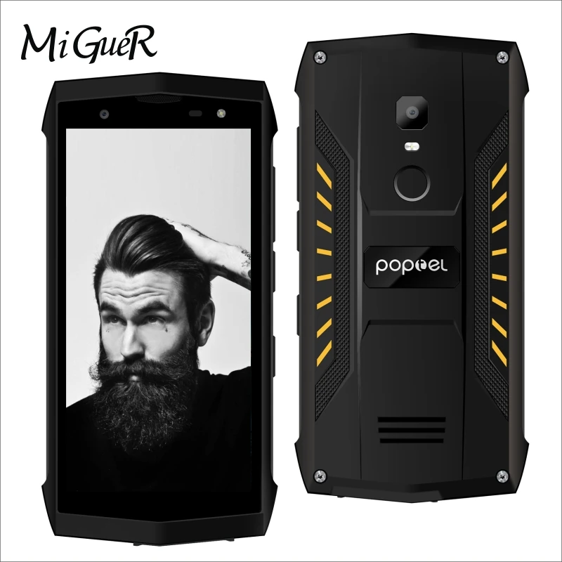 POPTEL P8 5 0 ''HD мобильного телефона Android 8 1 IP68 пыле Водонепроницаемый панда Стекло 2