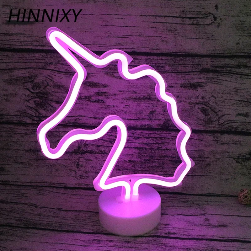 Hinnixy неоновая Светодиодная лампа с USB декором ночная светло зеленая Кокосовая