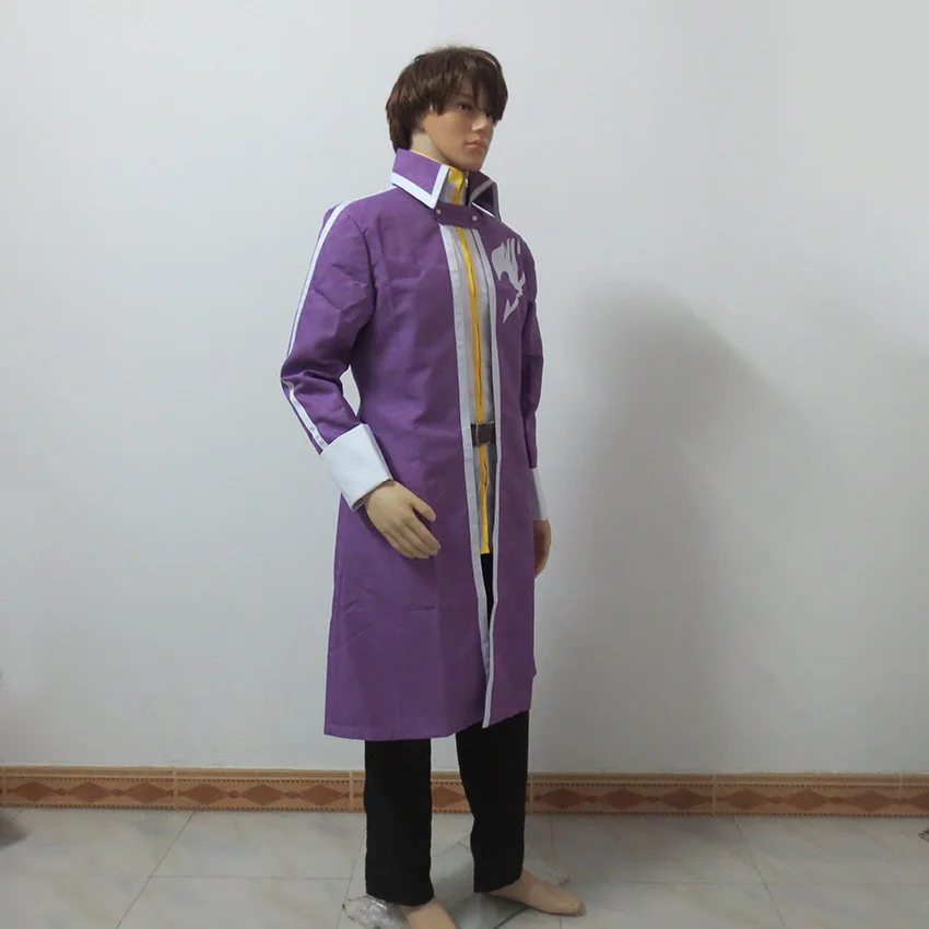 Подгонянный аниме команда Fairy Tail серый Fullbuster Косплэй костюм для рождества и