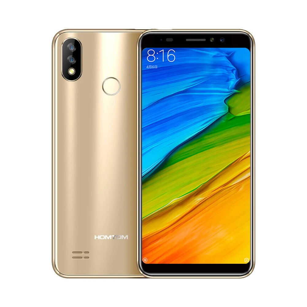 HOMTOM C8, 5,5 дюймов, Android 8,1, четырехъядерный процессор, 2 Гб ОЗУ, 16 Гб ПЗУ, мобильный телефон, Face Id, 13 МП, две камеры, две sim-карты, сотовый телефон, 4g, Lte, смартфон