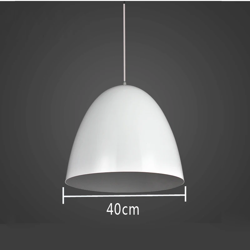D white 40cm Простой Ресторан подвесные светильники современный кофе магазин бар AC110V/220 V E27 для декора подвесные лампы - Цвет корпуса: D white 40cm