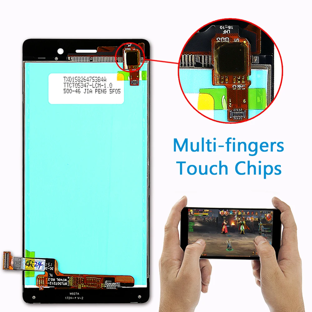 100% протестированный ЖК дисплей для Huawei P8 Lite ALE L21 5 0 дюймов кодирующий