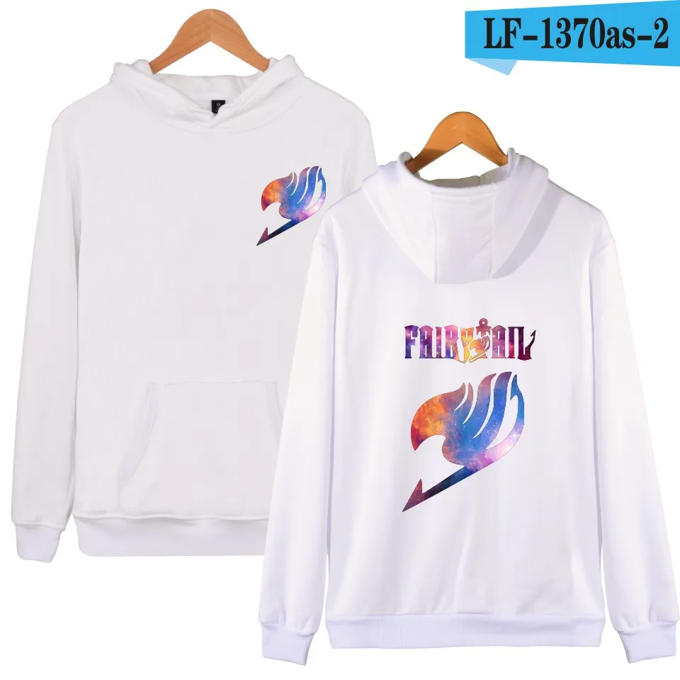 white Забавная Кепка в стиле аниме «Хвост Феи», размер d, толстовка с капюшоном, Мужская/Женская толстовка с принтом moletom, одежда в стиле хип-хоп, спортивный костюм размера плюс - Цвет: white