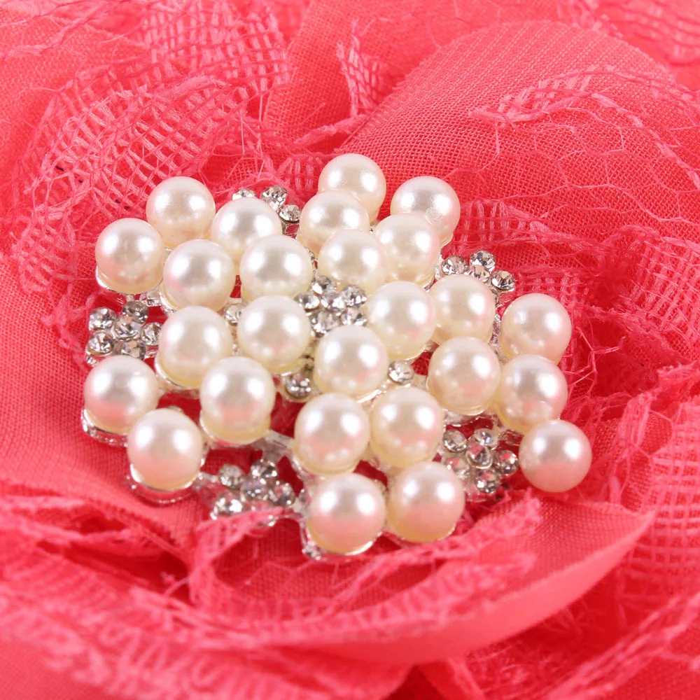 Детские кружевные повязки для волос Жемчужная Повязка на голову с большими