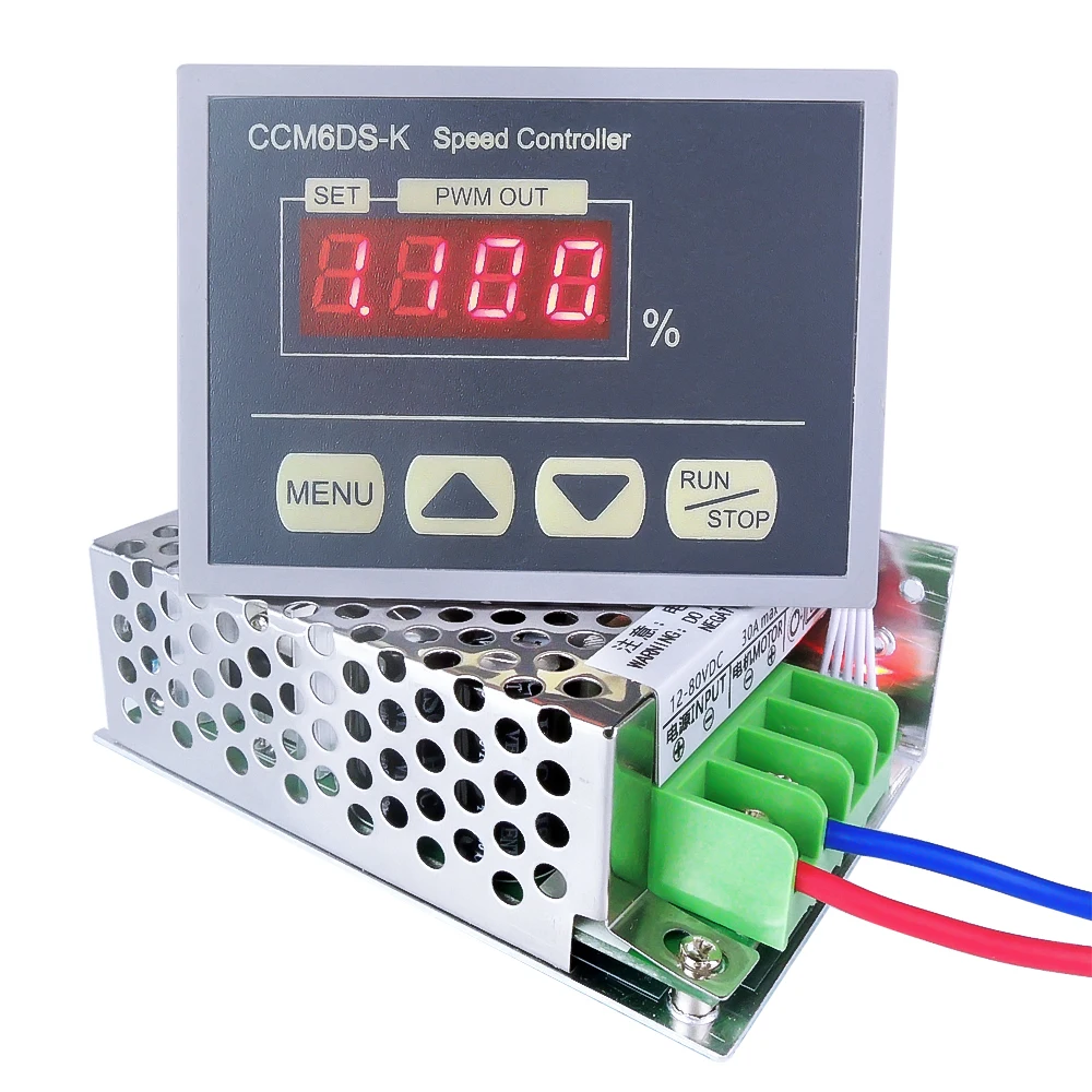 Новое поступление; ; высокое Мощность 12 V-80 V DC 30A светодиодный цифровой Дисплей ШИМ HHO RC контроллер скорости двигателя постоянного тока