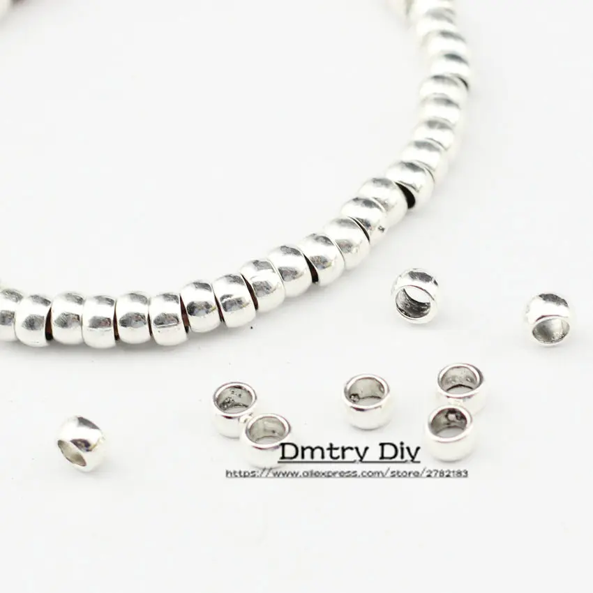 Dmtry 50 г/лот Античный Серебряный цинковый сплав Ручной работы Бусины-спейсеры для самостоятельного изготовления DIY браслет ожерелье аксессуары для изготовления ювелирных изделий LC0038