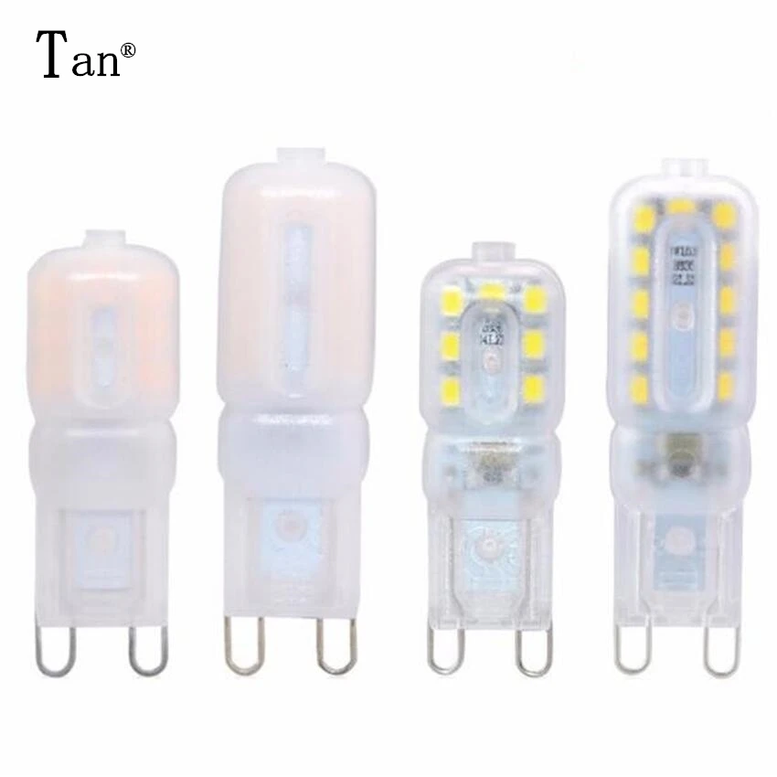 

New Dimmer G9 led corn lamp AC220V 3W 5W SMD2835 LED Plastic Silicone Replace 25-35W halogen Low-carbon energy lamps