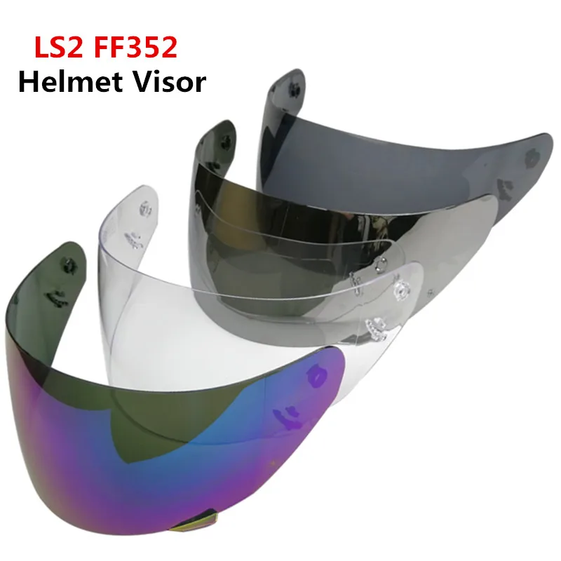 LS2 FF352 Сменные очки мотоциклетный шлем затемненный дымчатый черный серебристый