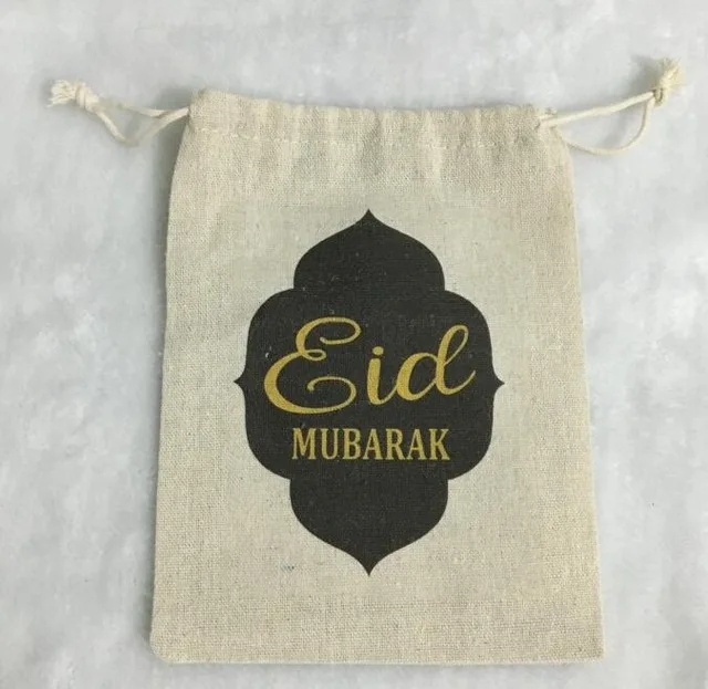Персонализированные свадебные подарочные сумочки eid mubarak для сувениров на