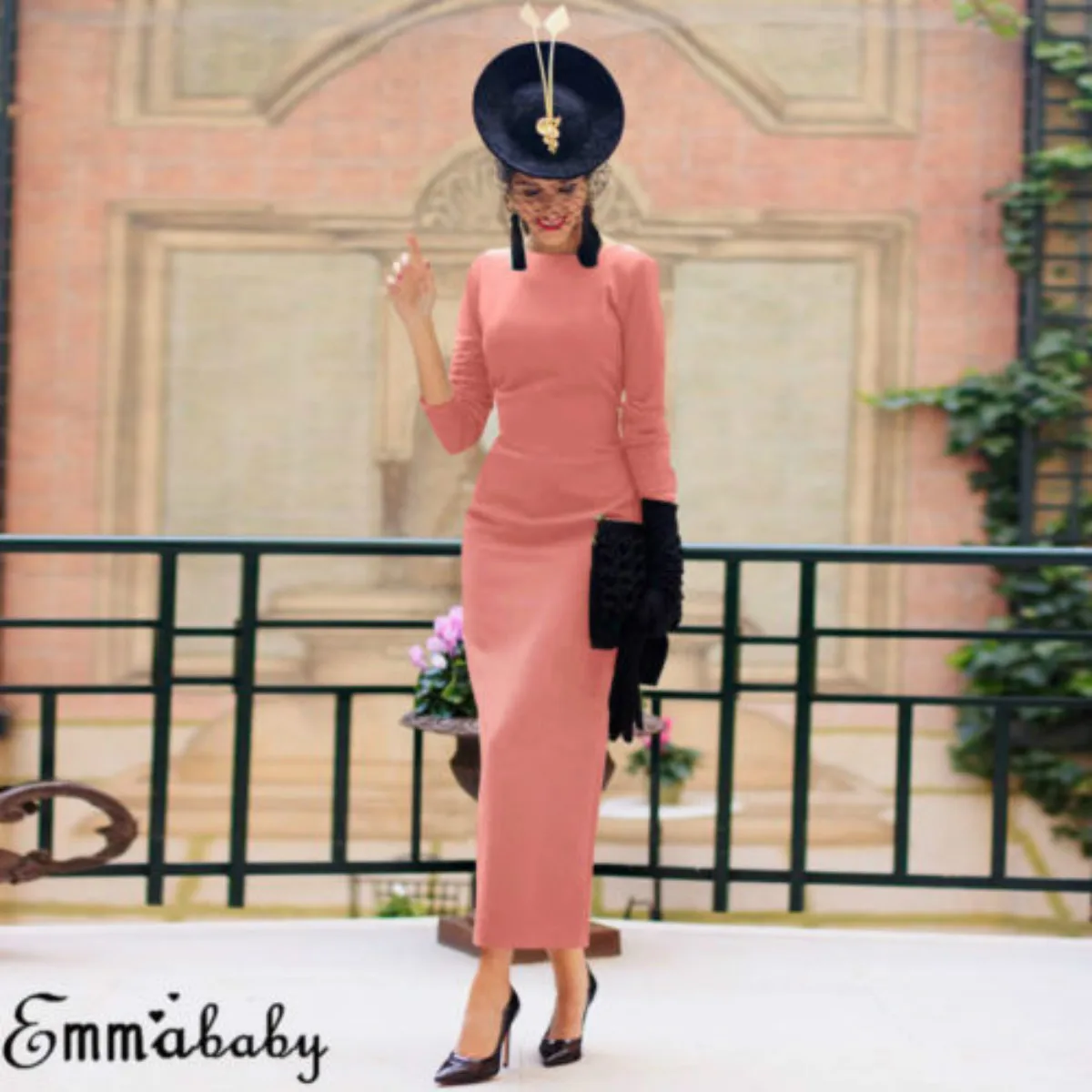 

Dress 2018 New Brand Women Bandage Bodycon Button Blackless Solid Long Sleeves Evening Party Club Dress