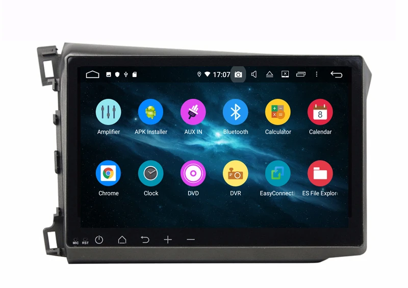 Автомобильный мультимедийный проигрыватель 10 1 дюймов android dvd gps для Honda civic 2012 2015 с