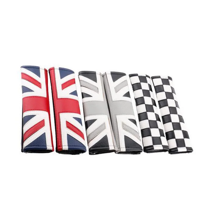 Накладка на плечи для автомобильного ремня безопасности Union Jack Mini Cooper one Clubman