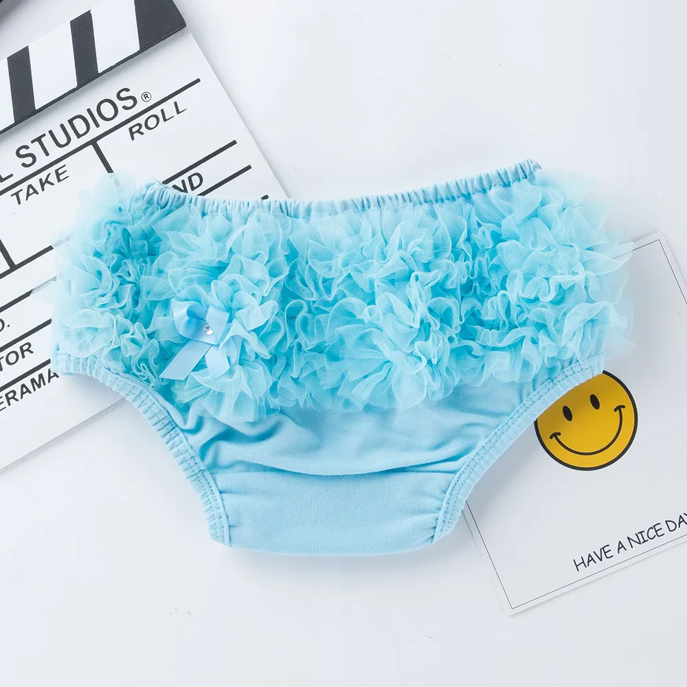 ARLONEET Newborn Bowknot Bloomers shorts Cute Baby lace Diaper Cover Shorts Summer Ruffle Pants PP Nappy Underwear shorts J0620