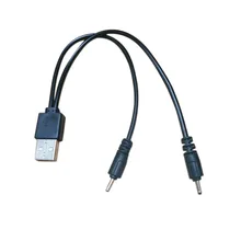 USB в 2x DC 2,0 мм зарядное устройство кабель адаптер DC 5 В питания Зарядка для I7S наушники