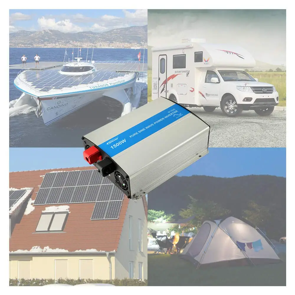 Инвертор EPever 1500 Вт IPower чистый синусоидальный инвертор 12VDC 24VDC вход 110VAC 120VAC 220VAC 230VAC
