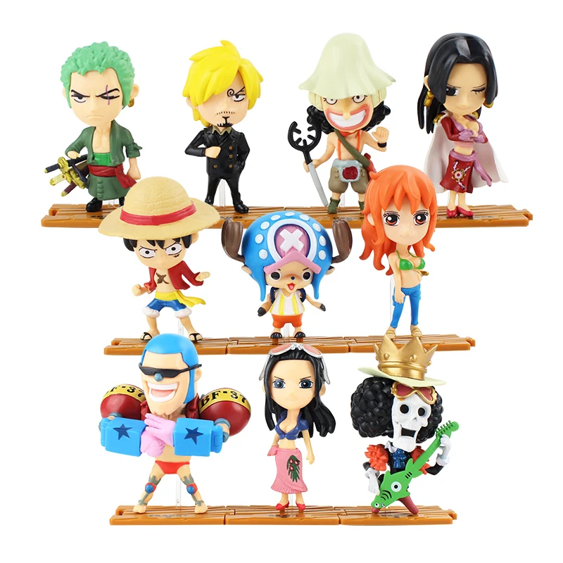 Экшн фигурки Hancock Luffy Sanji Zoro Nami Robin Brook Chopper Franky Usopp аниме игрушки модели 10