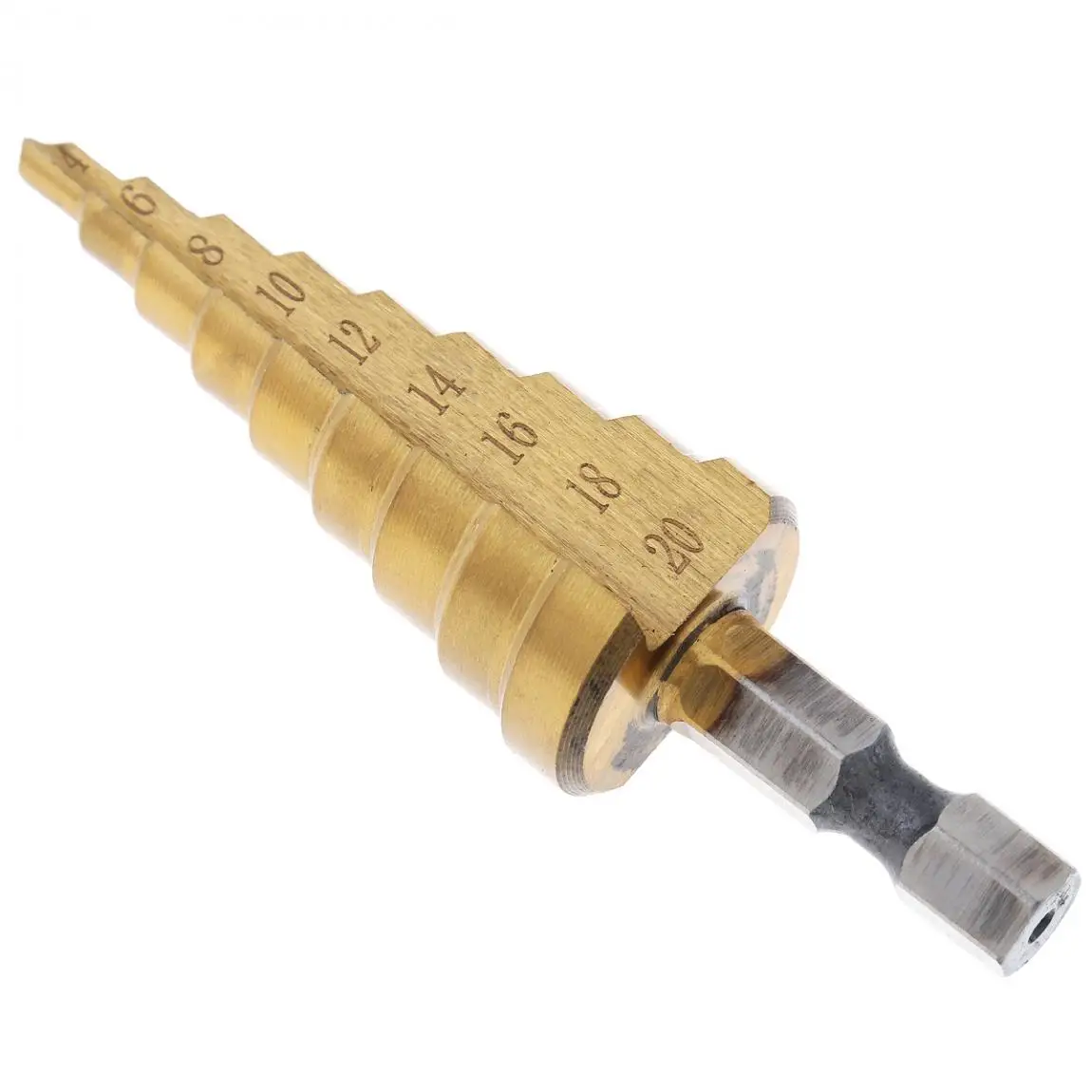 1pc Step Drill Bits Pagoda Bit Coated Hexagonal Handle for Metal Set Reaming Wood Drilling | Инструменты