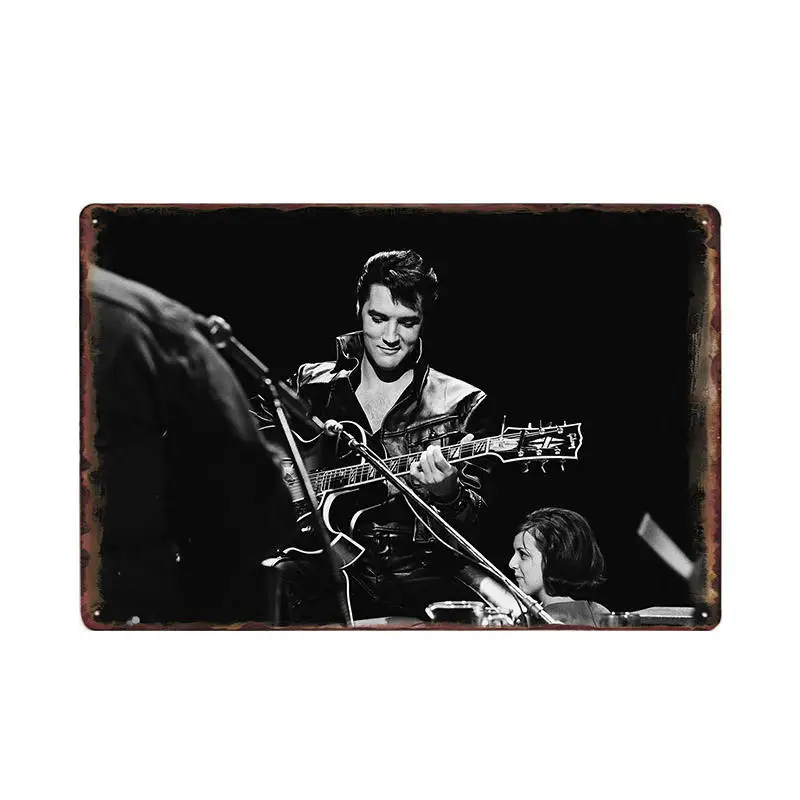 60263 Elvis Presley вывески металлические винтажные постеры оловянные дощечки настенные Декорации для бара Клубная комната паба художественные картины Домашний Декор 20x30 см - Цвет: 60263
