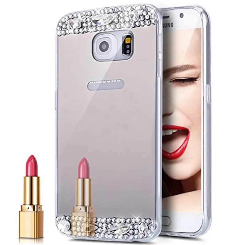 Роскошный 3D Алмазный зеркальный чехол для Samsung Galaxy S10 5G S9 S8 S7 S6 Edge Plus J1 J3 J5 J7 2016 A3 A7 A5