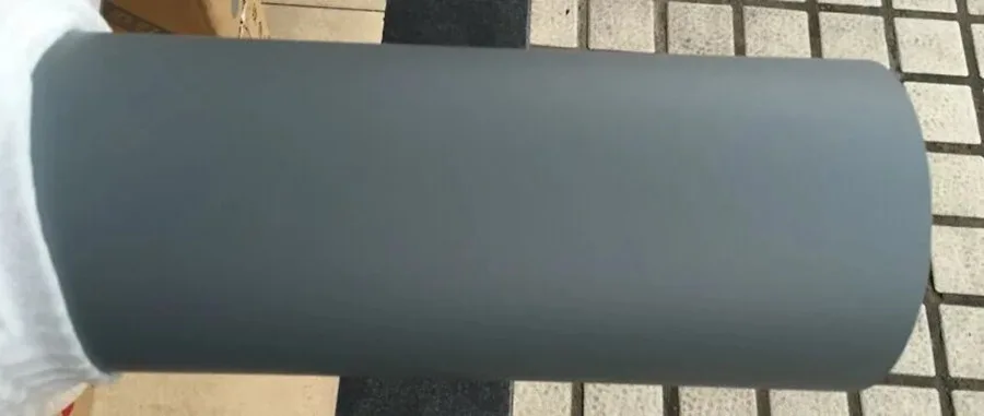 Атласная цементная серая Виниловая пленка для отделки автомобиля с воздушным