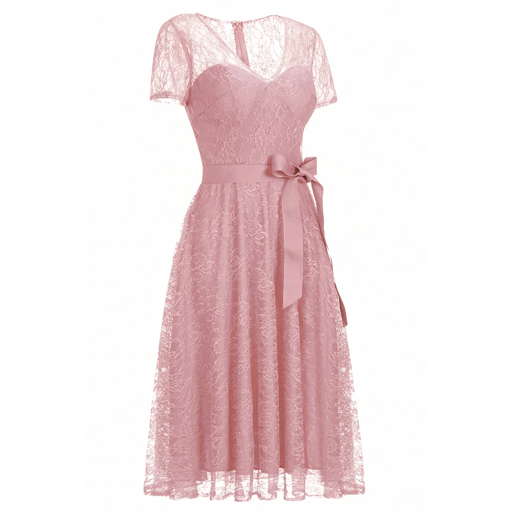 Сексуальное короткое Кружевное Вечернее Платье размера плюс элегантное платье с