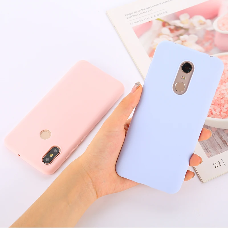 Ultra thin Candy Color Case for Xiaomi Redmi 6A S2 Note 5 5A Pro 4X 4A 6 Soft TPU Cover Mi 8 6X A2 A1 5X |