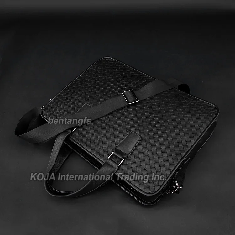 Роскошные трикотажные полный зерна натуральной кожи мужчины портфель деловая