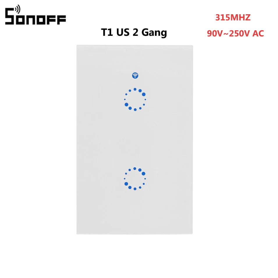 Умный настенный светильник ITEAD Sonoff T1 США ЕС Великобритания Wi-Fi RF/APP/сенсорное