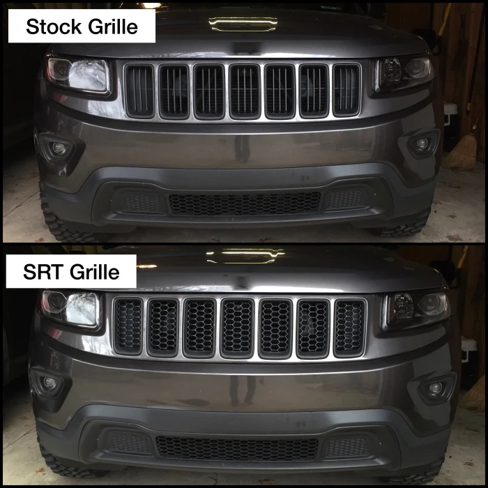 3x Черные Сетчатые передние вставки для радиаторной решетки подходят Jeep WK Grand Cherokee