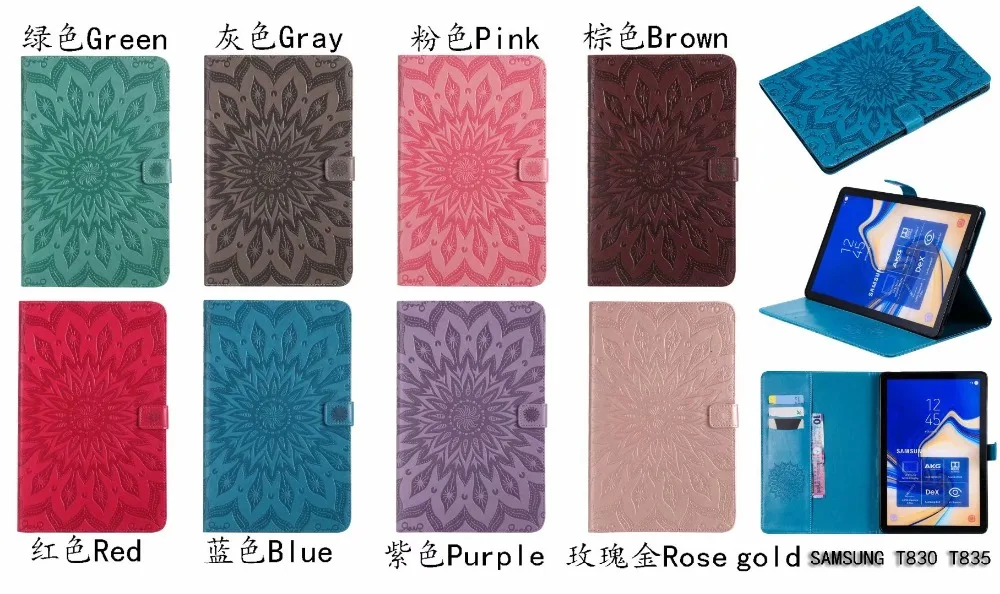 

Case For Samsung Galaxy Tab S4 10.5 T830 T835 SM-T830 SM-T835 Print Flip PU Leather Wallet Smart Cover Funda Coque Shell+pen