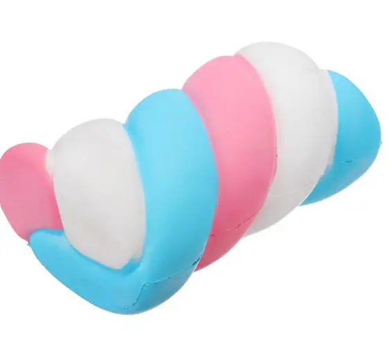 Мягкая игрушка в виде зефира Jumbo Squishy Радужная каваи мягкая хлопковая конфетная