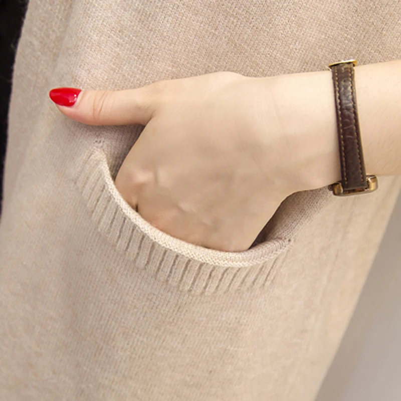 Autumn Winter Sweater Long Cardigan Female Fashion Sleeve Tricot Women Jacket Tops Coat |