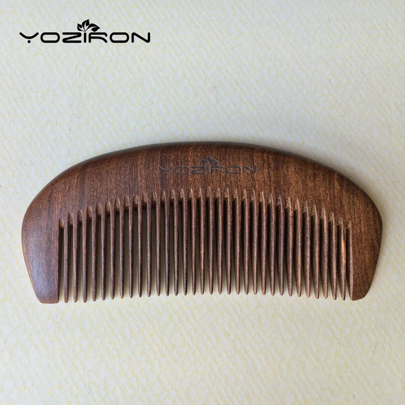 YOZIRON 1 шт. натуральный уход за здоровьем Черное золото сандаловое дерево расческа