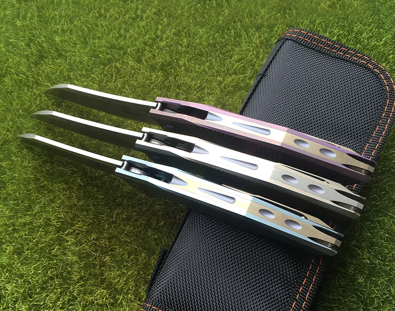 Складной нож LiBing Origina Alien Flipper m390 лезвие с титановой ручкой для кемпинга охоты