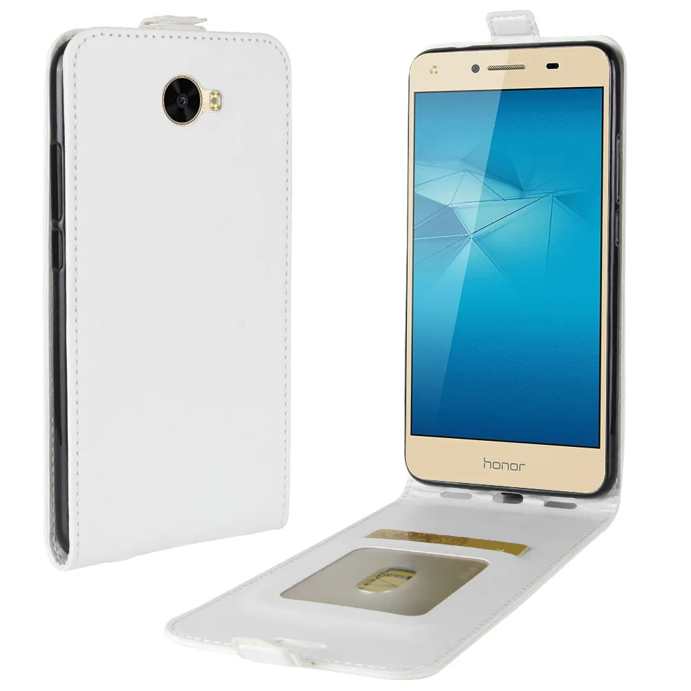 OUZifish для huawei Y5 II Обложка 5 0 дюймов роскошные кожаные Вертикальный флип чехол