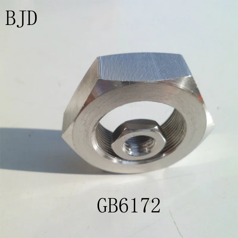 

6PCS GB6172 M18 18mm nut not easy to slide stainless steel nut flat nut and thin nut High quality Free shipping