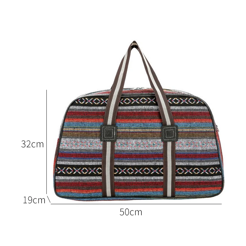 Wobag модная Женская дорожная сумка, сумка для хранения, складная дорожная сумка в цветную полоску, дорожная сумка на короткое расстояние, Мужская большая ВМЕСТИТЕЛЬНОСТЬ