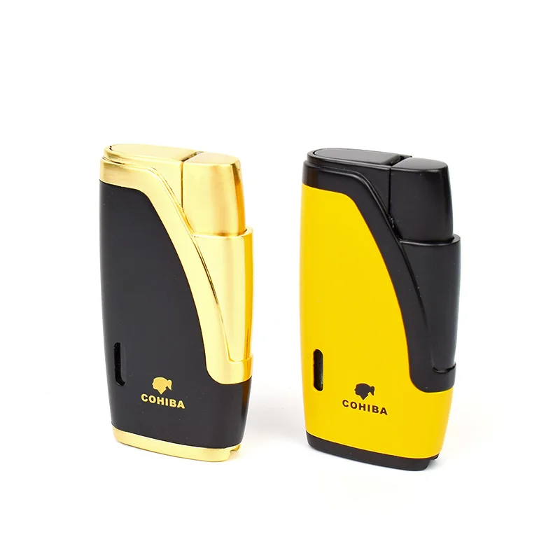 

COHIBA, зажигалка для сигарет с двойным фонарь Риком