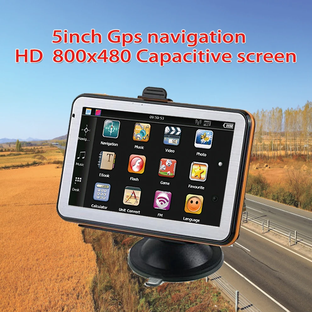 Ориана 886h автомобильный gps навигатор 5 дюймов Автомобильный 800x480 экран DDR 128 м 8 Гб