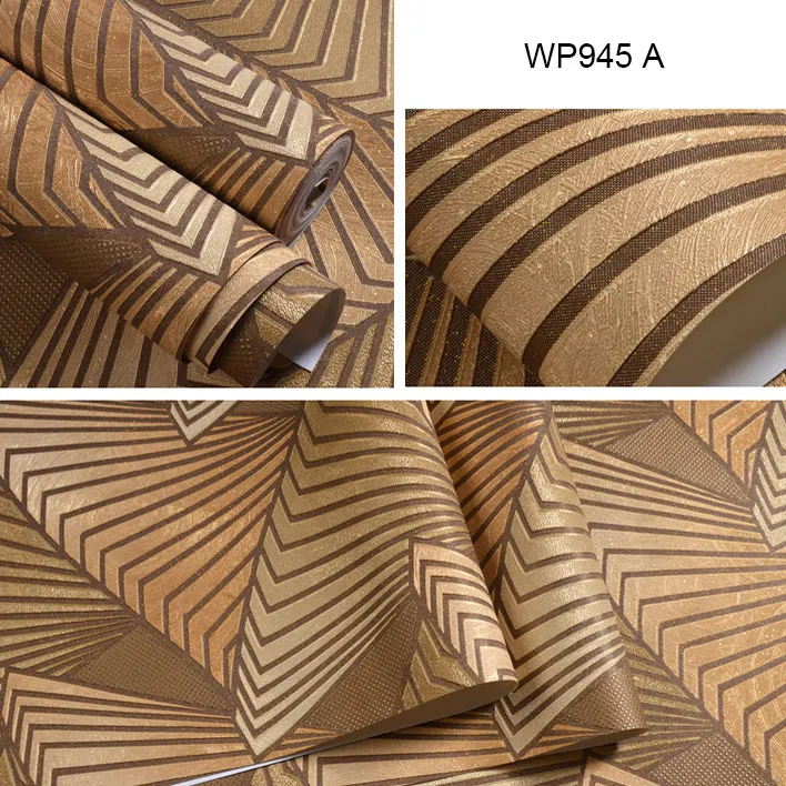 WP945 A Современные геометрические узоры 3D ПВХ глубокая рельефная настенная бумага для гостиной спальни ТВ фон Декор K ТВ бар настенная бумага в рулонах - Цвет: WP945 A