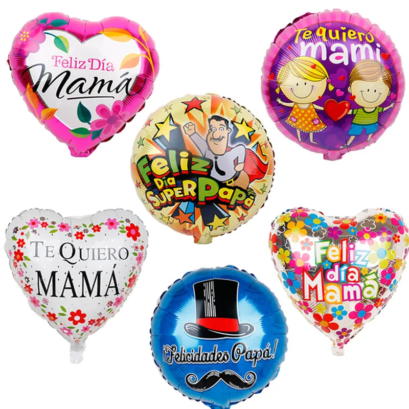 20 шт. испанский Счастливый Отец День матери 18 дюймов Feliz Dia Super Papa mama фольги Воздушные шары вечерние украшения поставки подарки Baloes