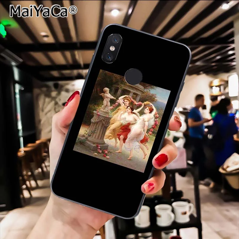 MaiYaCa забавная картина маслом сделано искусство селфи чехол для телефона Xiaomi Mi6 Mi8