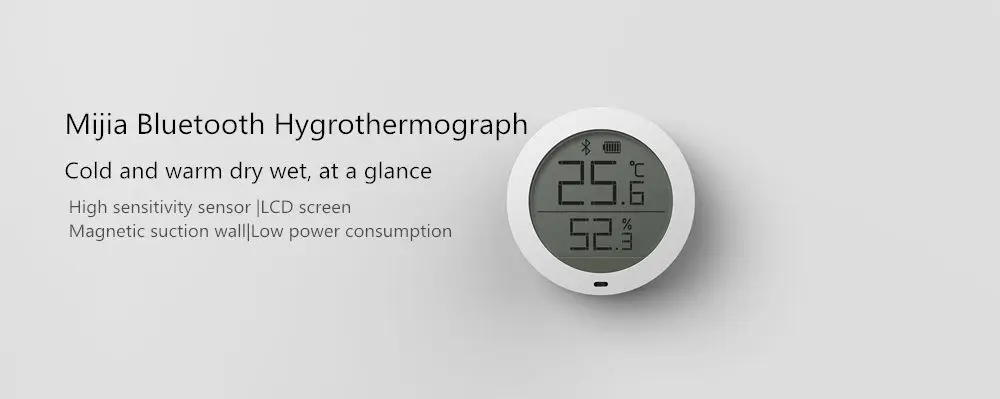 Оригинальный умный датчик температуры и влажности Xiaomi Mijia с Bluetooth цифровой