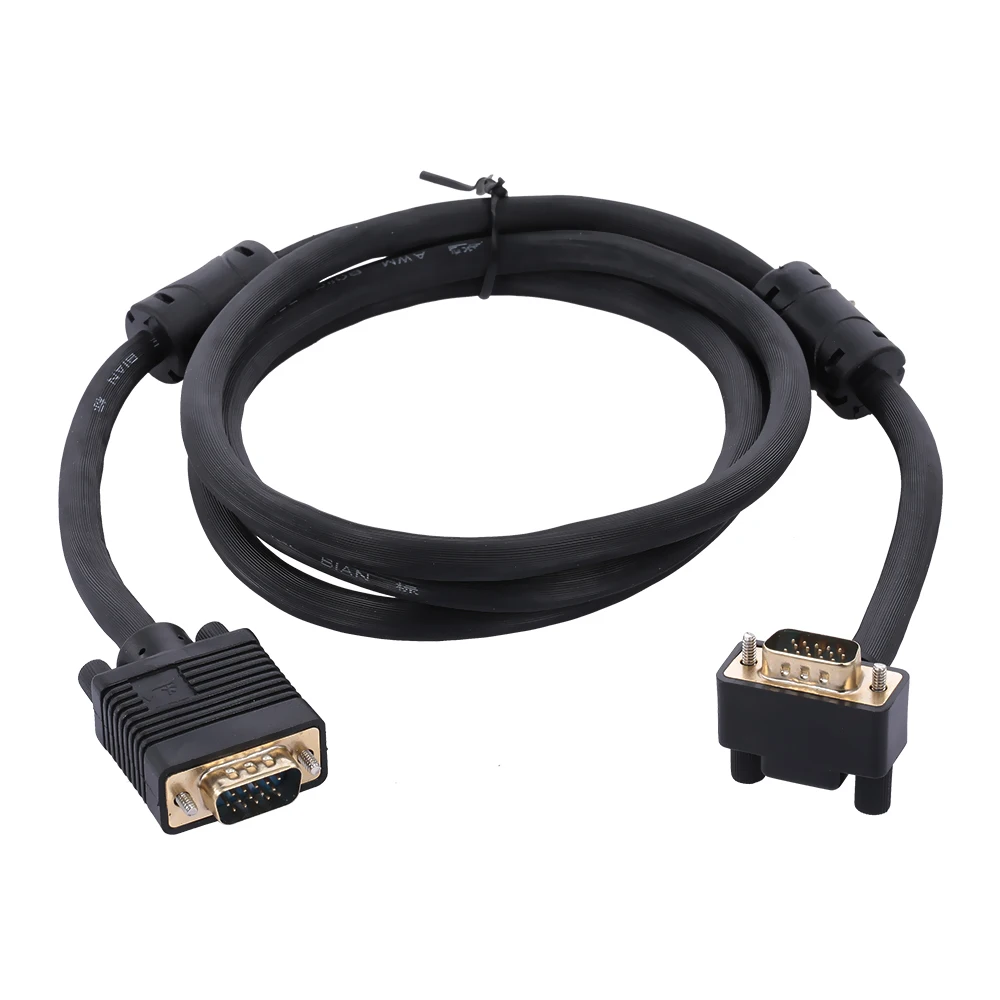 Кабель для видеопроектора VGA 3 + 9 кабель монитора проектора 15pin штырь Угловой 90