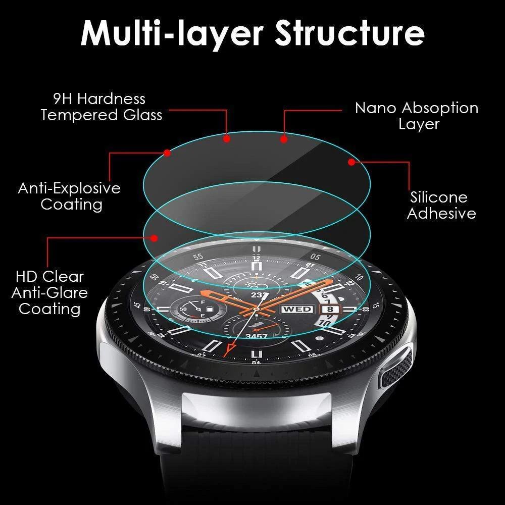 HD защитная пленка для Samsung Galaxy Watch band 46 мм/42 мм противоударное закаленное защитное