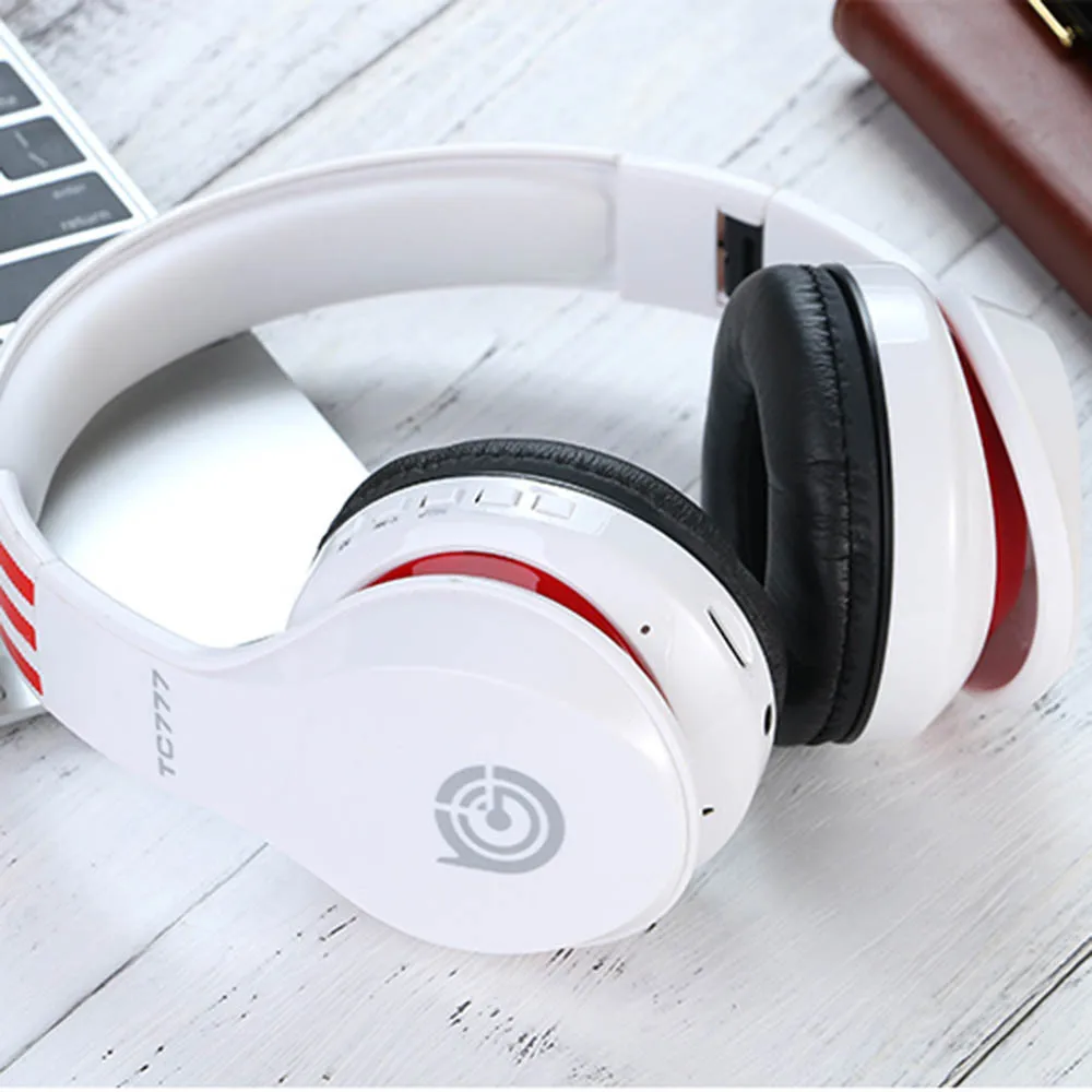 TC-777 Беспроводная Проводная bluetooth-гарнитура Auriculares гарнитура Регулируемые