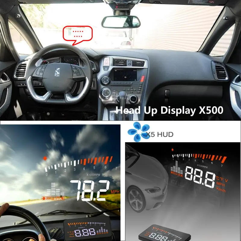 Автомобильный HUD Дисплей на голову для Hyundai Terracan 2010 2020 Новый X500 virtional проектор