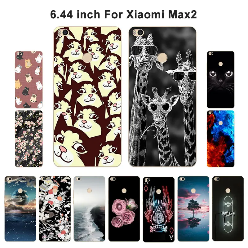 Чехлы для Xiaomi Mi Max2 Мягкий силиконовый чехол Max 2 Blaze окрашенный телефона Xiomi Fundas |