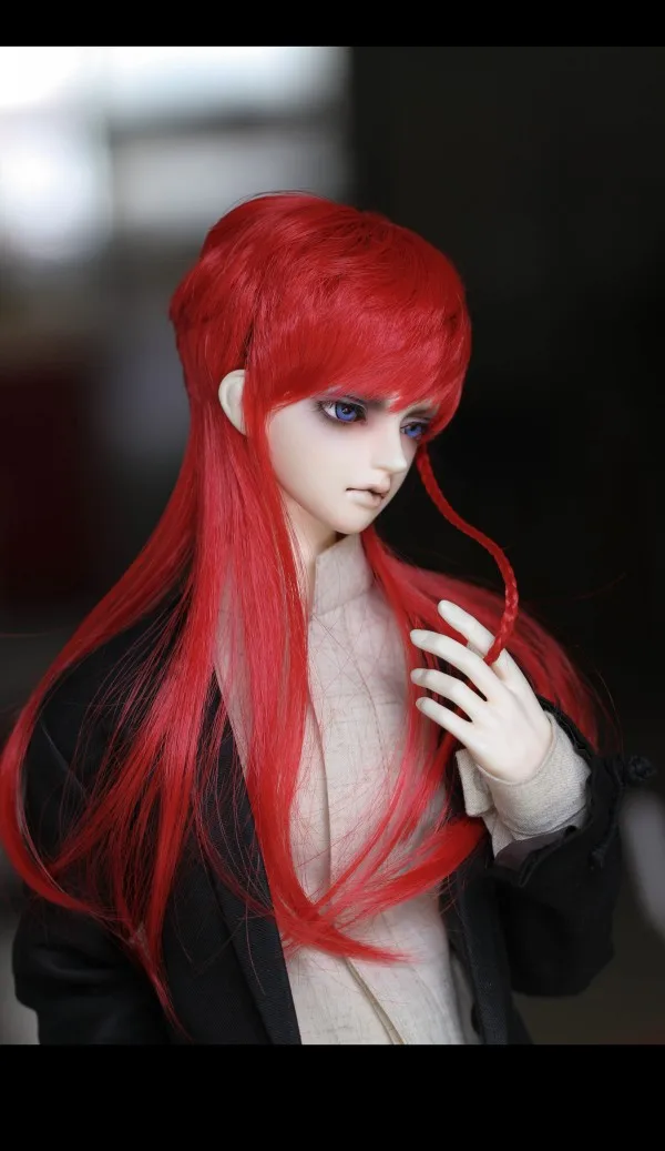 

BJD doll wigs natual wave hairs available for 1/3 size BJD DD doll accessories medium length wigs