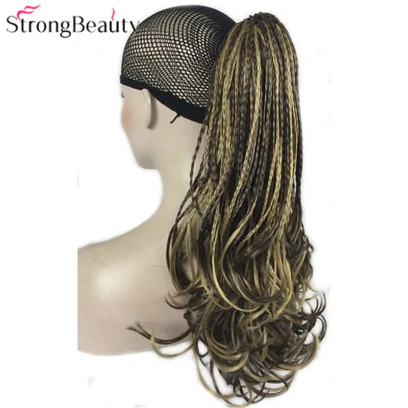 StrongBeauty синтетические волнистые волосы на шнурке для конского хвоста накладные